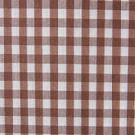 Gingham Check Fabric Brown 7mm - Ribes y Casals