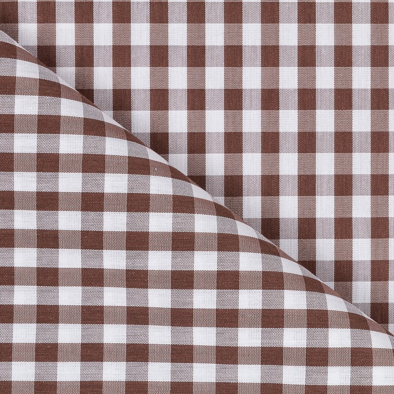 Gingham Square Brown 8mm - Ribes y Casals