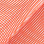Gingham Square Fabric Orange 3mm - Ribes y Casals