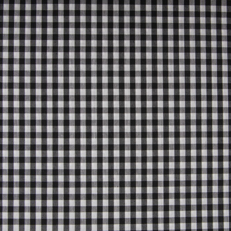 Poplin Shirt Gingham Black 5mm - Ribes y Casals