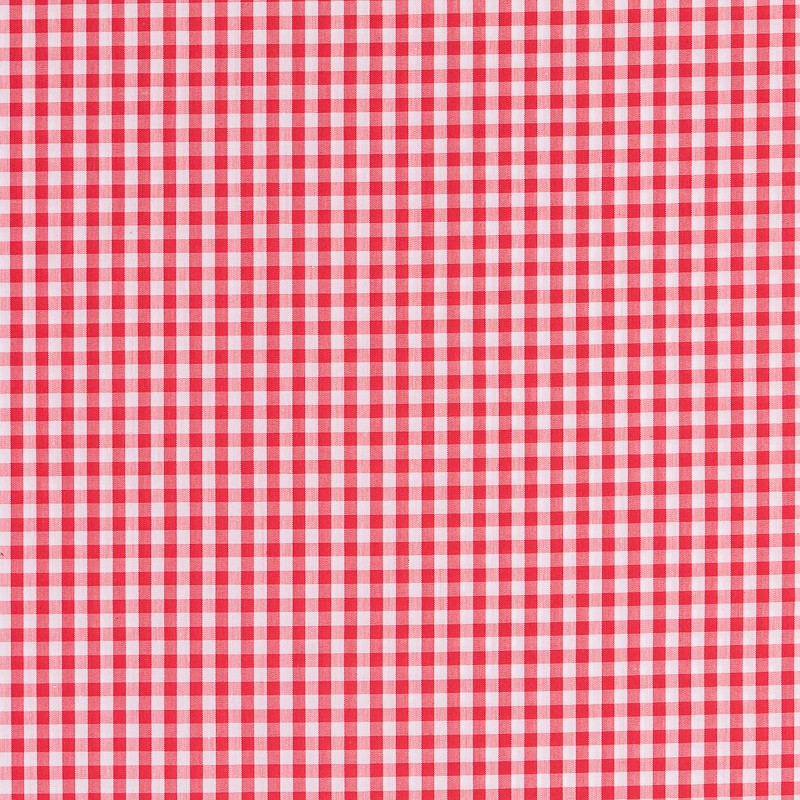 Gingham Check Red 7mm - Ribes y Casals