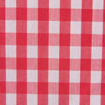 Gingham Check Fabric Red 1cm - Ribes y Casals