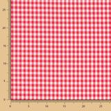 Gingham Square Red 5mm - Ribes y Casals