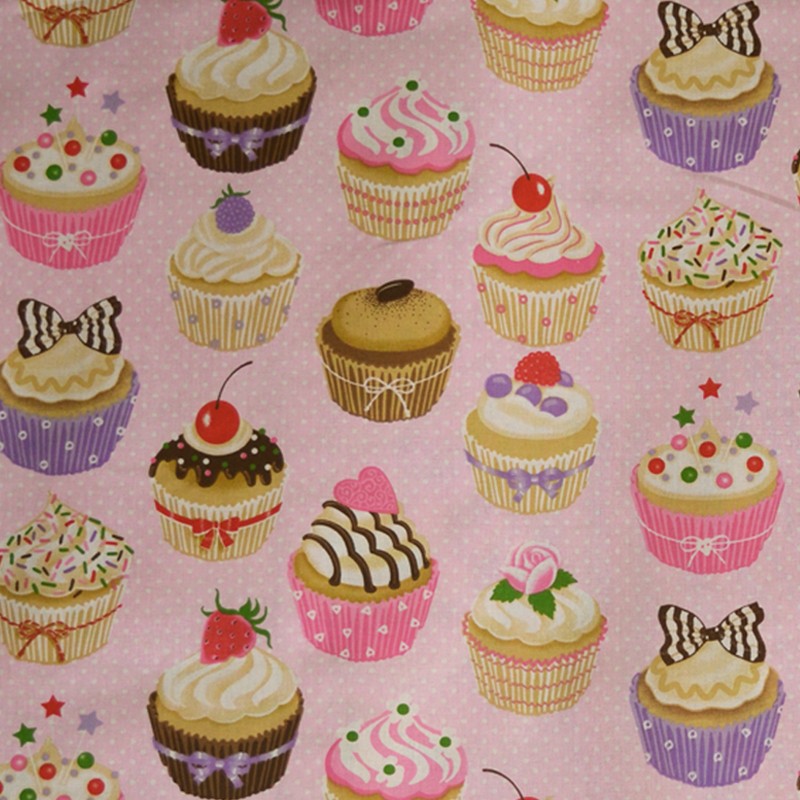 Cotton Cupcakes Ground Pink - Ribes y Casals