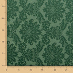 Bottle Green Damask Fabric - Ribes y Casals