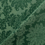 Bottle Green Damask Fabric - Ribes y Casals