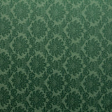 Bottle Green Damask Fabric - Ribes y Casals