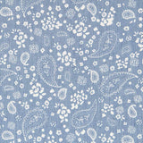 Blue Cashmere Denim Flowers - Ribes y Casals