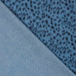 Denim Algodón Leopardo Negro - Ribes y Casals