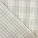 Sage Green Reversible Vichy Double Gauze - Ribes y Casals