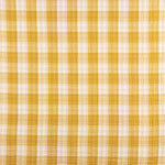 Reversible Ochre Gingham Double Gauze Remnant - Various sizes x 150cm wide - Ribes y Casals