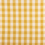 Reversible Ochre Gingham Double Gauze Remnant - Various sizes x 150cm wide - Ribes y Casals