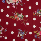 Garnet Polka Dot Cretonne Stretch Trench Coat - Ribes y Casals