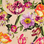 Pink Tulips Stretch Trench Coat - Ribes y Casals