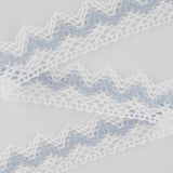 Lace Trimmings White and Blue 20mm - Ribes y Casals