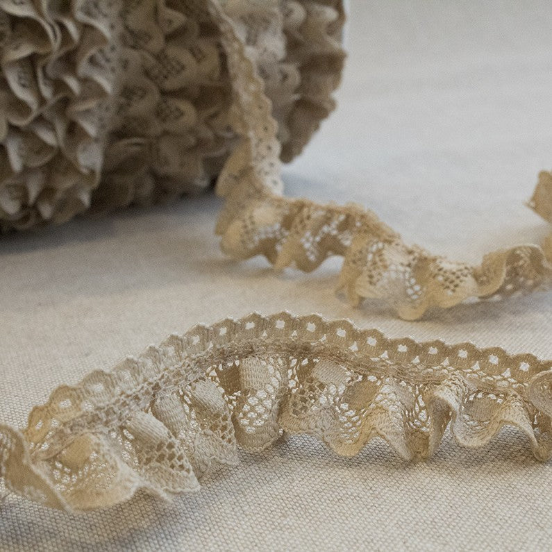 Lace Trimmings Nylon Beige 30mm - Ribes y Casals