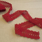Lace Trimmings Red 55mm - Ribes y Casals