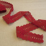 Lace Trimmings Red 55mm - Ribes y Casals