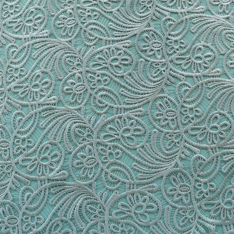 Guipure Lace Branchs Aqua - Ribes y Casals