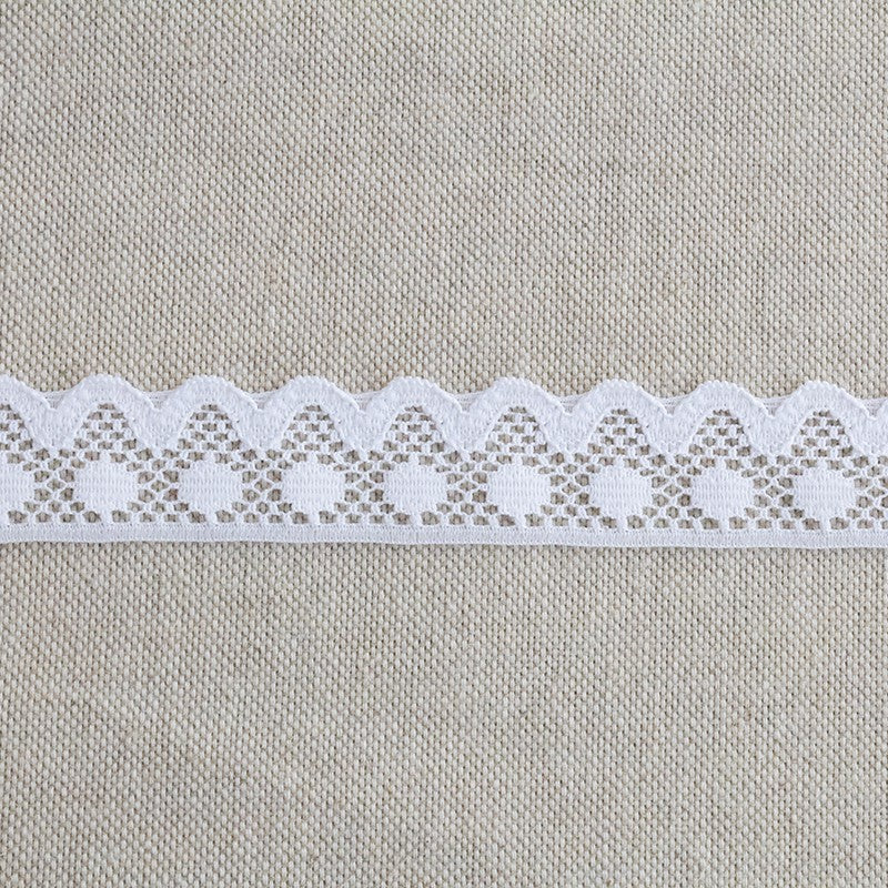 Lace Nylon White 20mm - Ribes y Casals