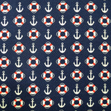 Printed Cotton Sea Red - Ribes y Casals