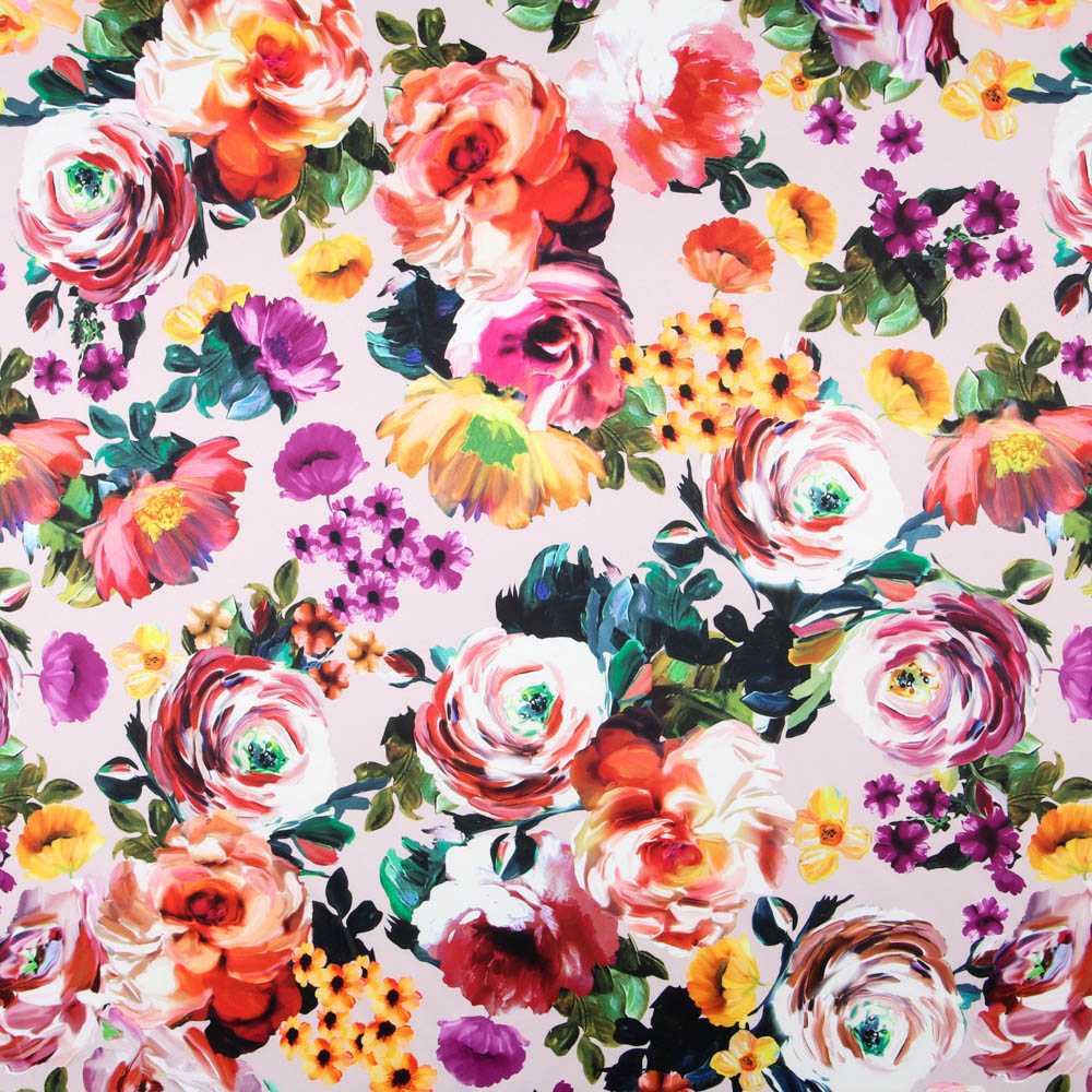 Pink Floral Stretch Burlington - Ribes y Casals