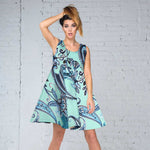 Burlington Stretch Maxi Paisley Aqua - Ribes y Casals