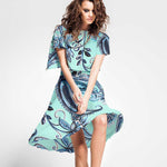 Burlington Stretch Maxi Paisley Aqua - Ribes y Casals