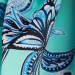 Burlington Stretch Maxi Paisley Aqua - Ribes y Casals