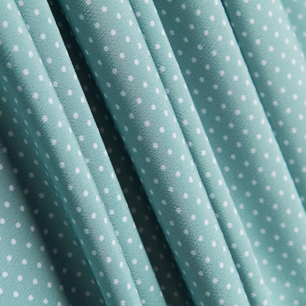 Crepe Dots Tiny Aqua - Ribes y Casals