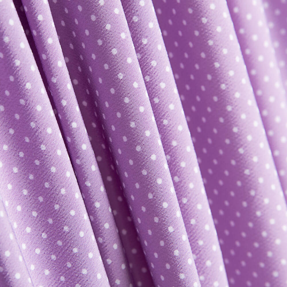Crepe Tiny Mauve Dots - Ribes y Casals