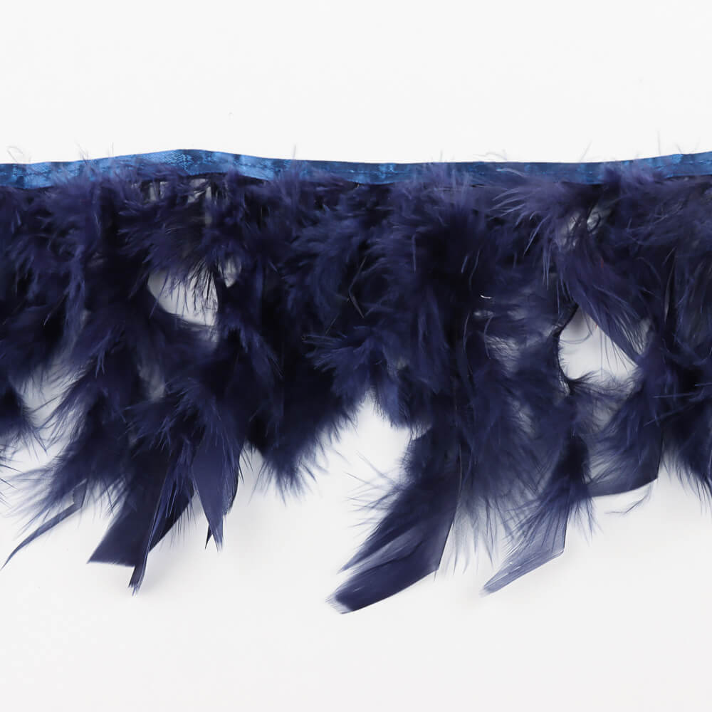 Flecos de Pluma Pavo Azul Marino. - Ribes y Casals