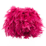 Flecos de Pluma Pavo Granate. - Ribes y Casals