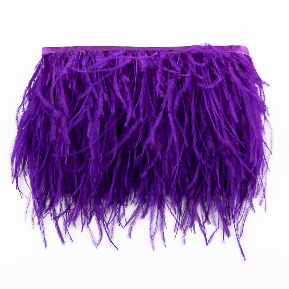 Ostrich Feather Trim Purple - Ribes y Casals