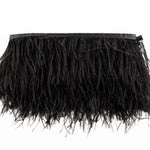 Ostrich Feather Trim Black - Ribes y Casals