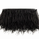 Ostrich Feather Trim Black - Ribes y Casals