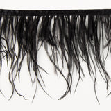 Ostrich Feather Trim Black - Ribes y Casals