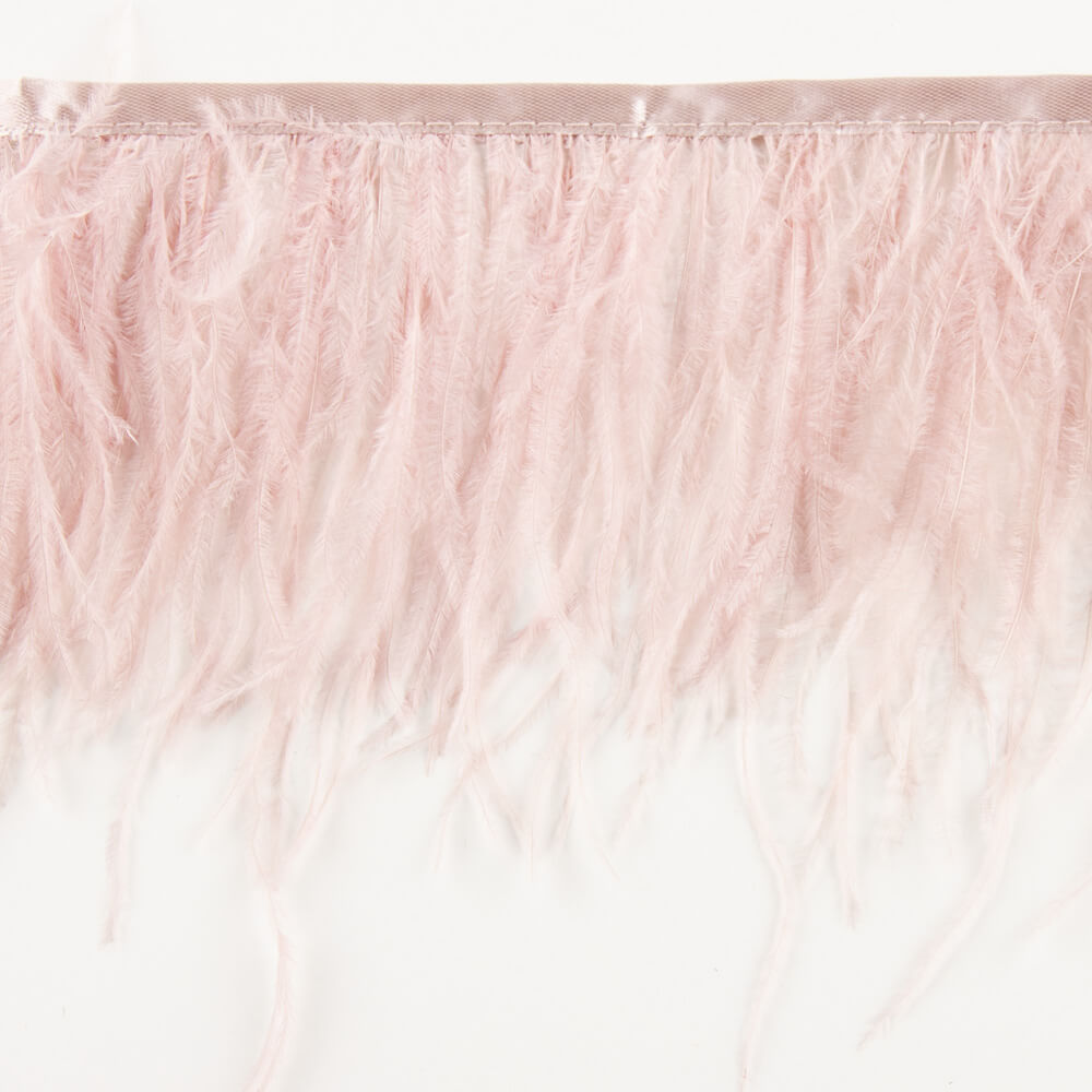 Light Pink Ostrich Feather Trimming - Ribes y Casals