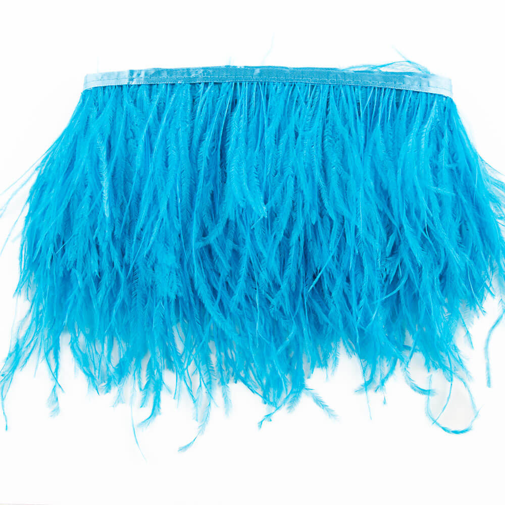 Flecos de Pluma Avestruz Turquesa. - Ribes y Casals