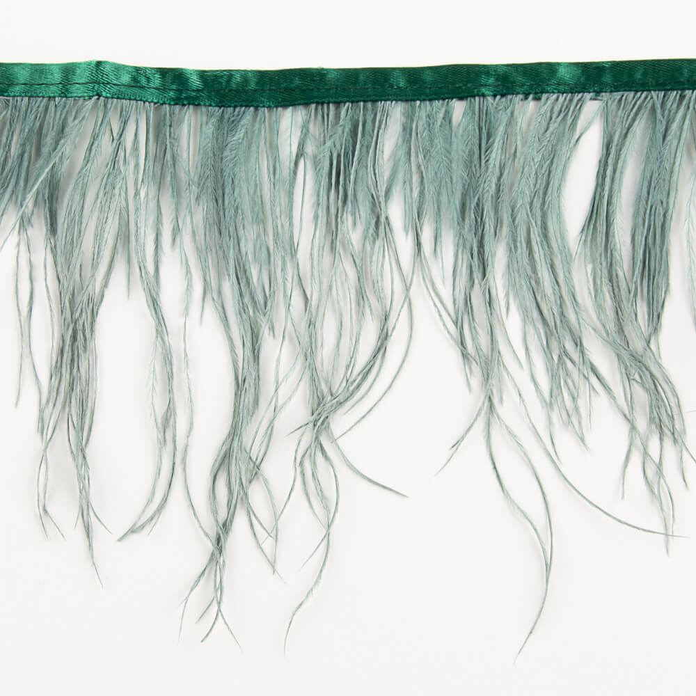 Light Green Ostrich Feather Trimming - Ribes y Casals