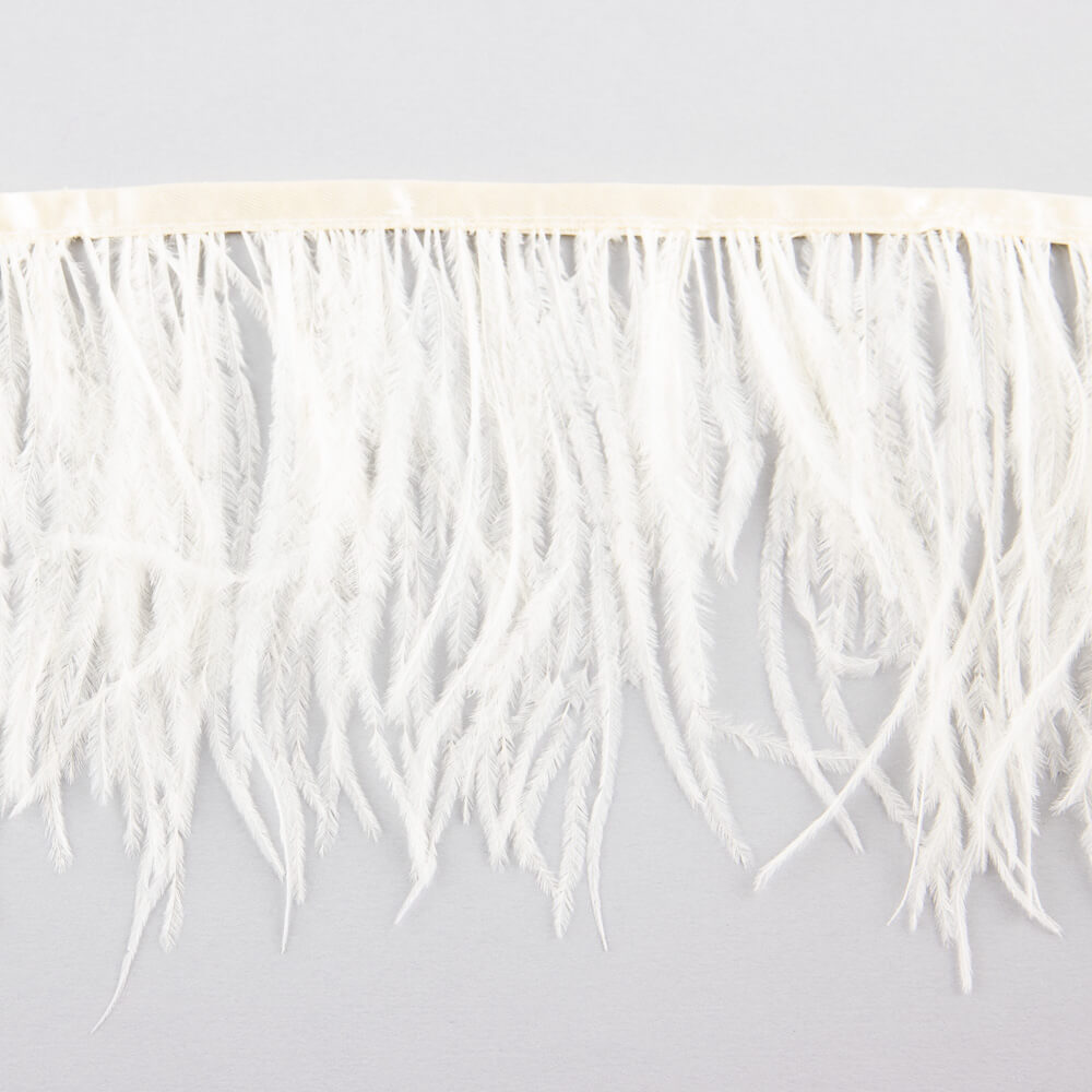 Ostrich Feather Trimming Ivory - Ribes y Casals