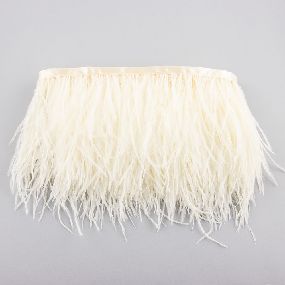 Ostrich Feather Trimming Ivory - Ribes y Casals