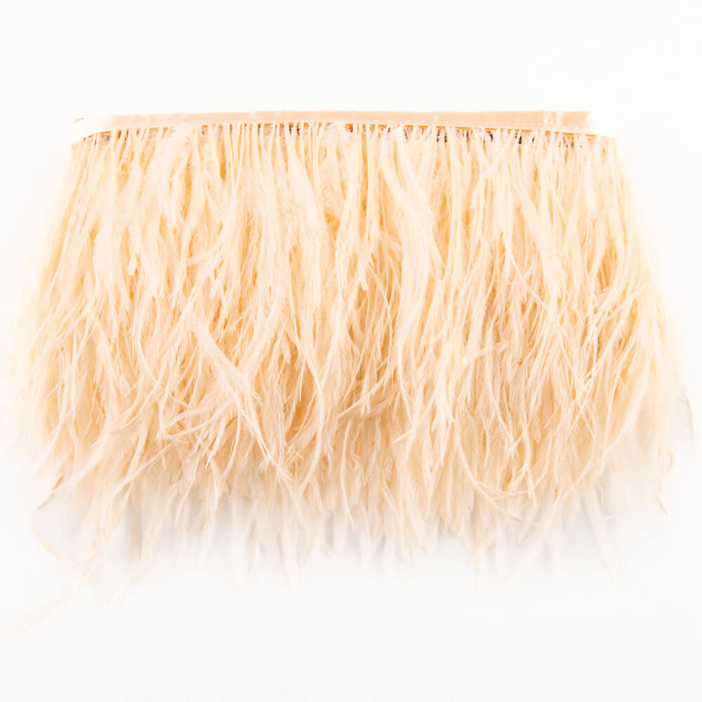 Ostrich Feather Trim Salmon - Ribes y Casals