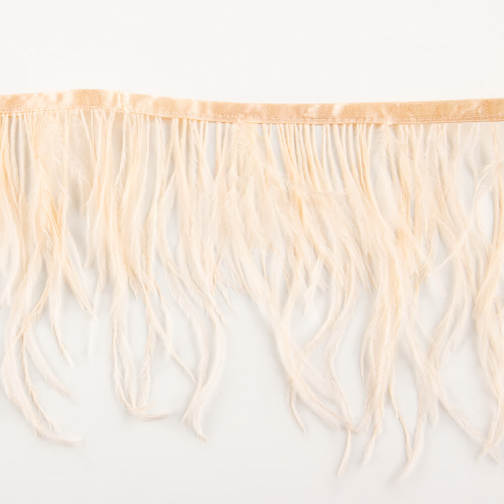 Ostrich Feather Trim Salmon - Ribes y Casals