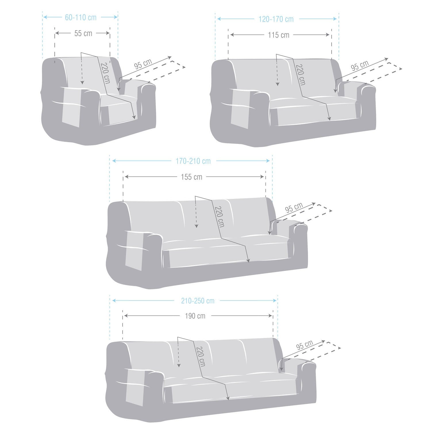 Beige Sofa Cover - Ribes y Casals