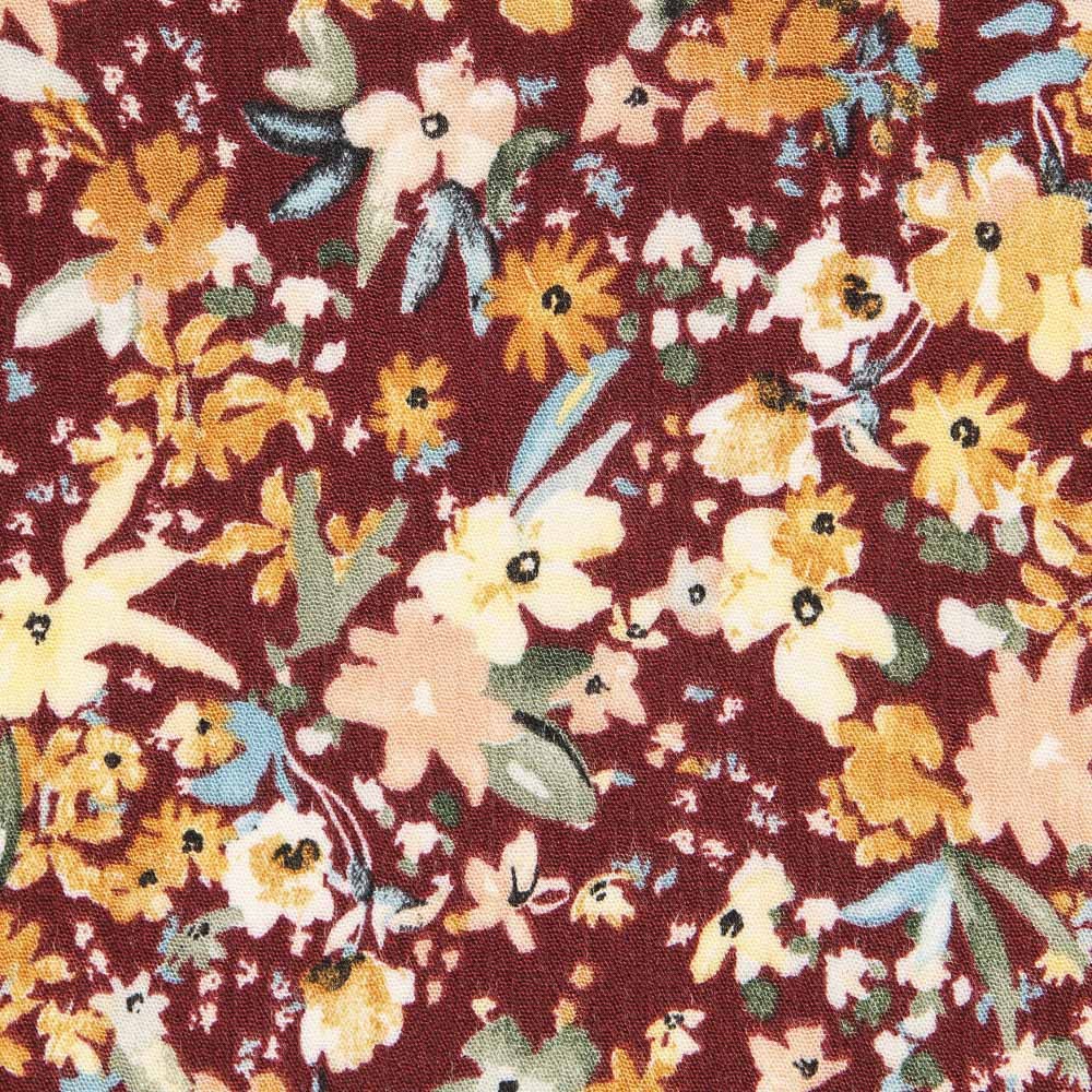 Cotton Chiffon Floral Terracotta - Ribes y Casals