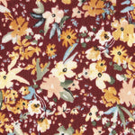 Cotton Chiffon Floral Terracotta - Ribes y Casals