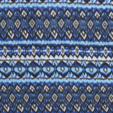 Chiffon Ethnic Diamond Print Blue - Ribes y Casals