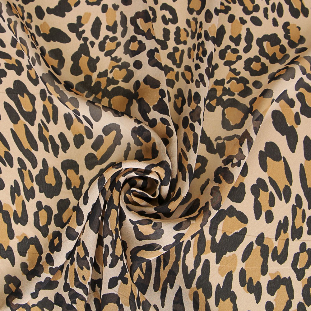 Beige Leopard Double Gauze - Ribes y Casals