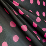 Gasa Lunar 2cm Fuchsia Black - Ribes y Casals